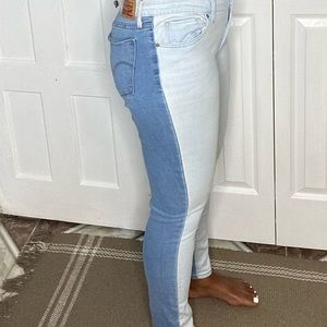 711 Two toned Levi’s (soft/Jeggings  fit) waist 29 light & medium washed Levi’s